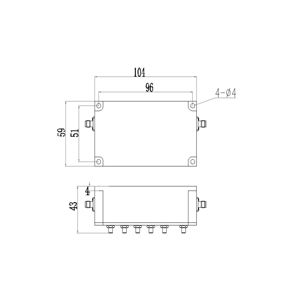 868MHz Cavity Filter for Helium Network Amplifier Filter High Out Band Rejection