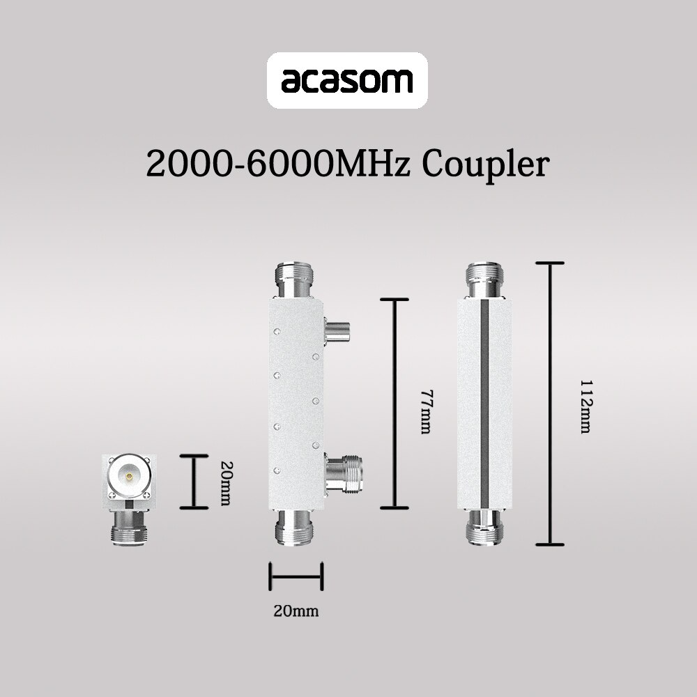 Breitband 10dB Richtkoppler von 600MHz bis 6000MHz bis 20 Watt N-Stecker Mikrostreifenleitung