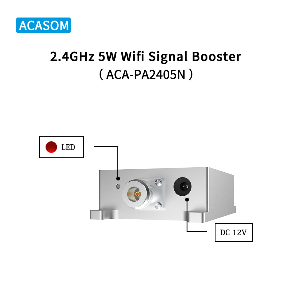2.4GHz 5W Bidirectional Signal Amplifier Module, N-Type Connectors