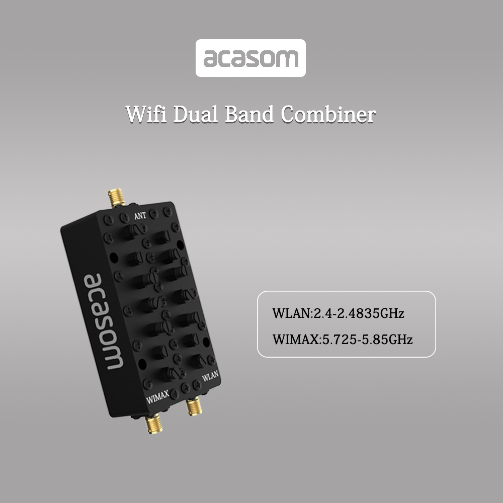 2.4 5.8GHz WIFI 2 Band Cavity Diplexer SMA Dual Band Combiner/Multiplexer/Cavity Diplexer 2 way cavity duplexer