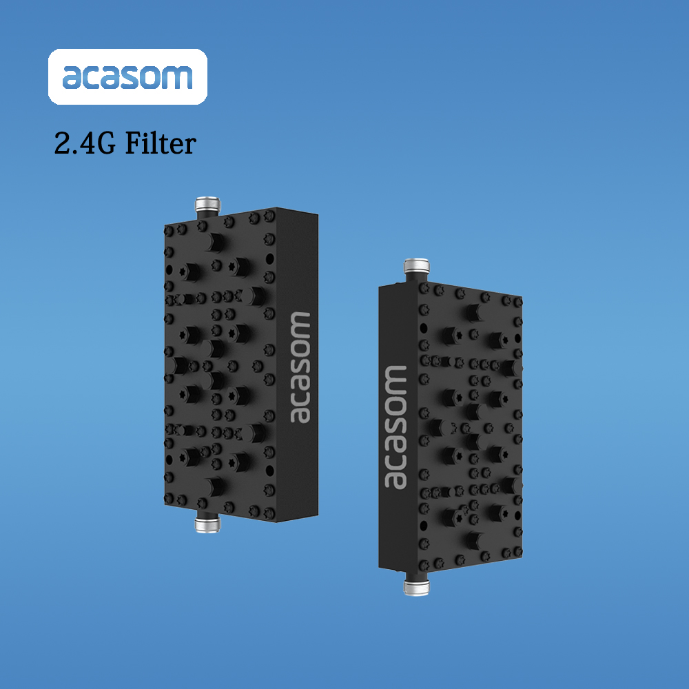 2.4GHz Indoor Bandpass 20MHz channel1 2402MHz to 2422MHz Cavity Filter WIFI Network Filter 2.4 GHz Ultra High Q 8-Pole