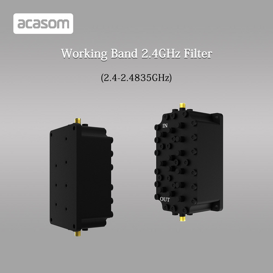 2.4GHz Indoor Bandpass 80MHz Filter Cavity Filter WIFI Network Filter 2.4 GHz Ultra High Q 8-Pole