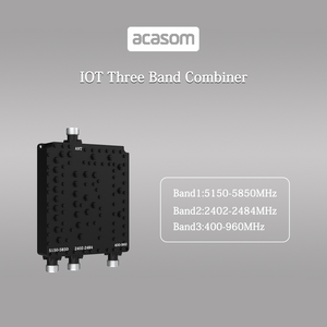 400MHz/2.4GHz/5.8GHz 3 Band Cavity Diplexer Combiner Multiplexer For WiFi IOT Wireless Communication