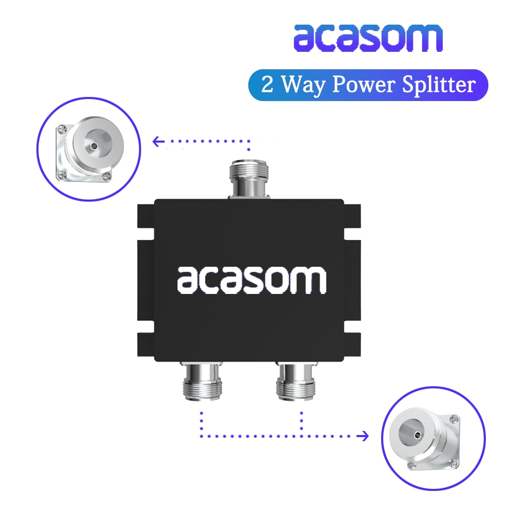 800-1000MHz 2-Way Power Splitter/Combiner | ≤0.3dB Ultra-Low Loss | 50W High Power | N-Female