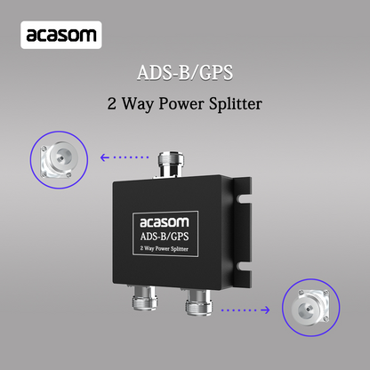 N Type1090MHz 1575MHz 2 Way Splitter ADS-B / GPS 1x N-Stecker / 2x N-Buchse GPS/GLONASS/Galileo/BeiDou