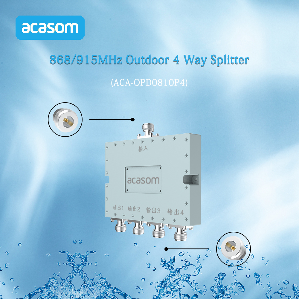 Outdoor 868MHz 915MHz Helium Miner Splitter Power Divider 4 Way N Type