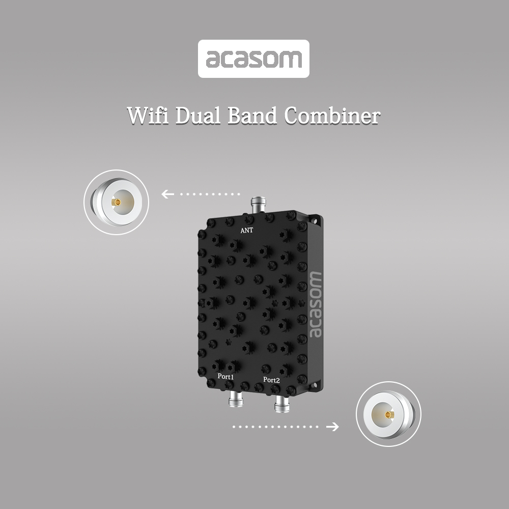 5.15GHz/5.8GHz WIFI 2 Band Cavity Diplexer SMA Dual Band Combiner/Multiplexer/Cavity Diplexer 2 way cavity duplexer