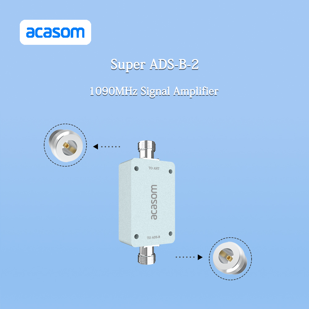 Outdoor 1090MHz ADS-B Flight Tracker Ultra Low Noise Amplifier ADS Transponder Radarcape Receiver FLARM