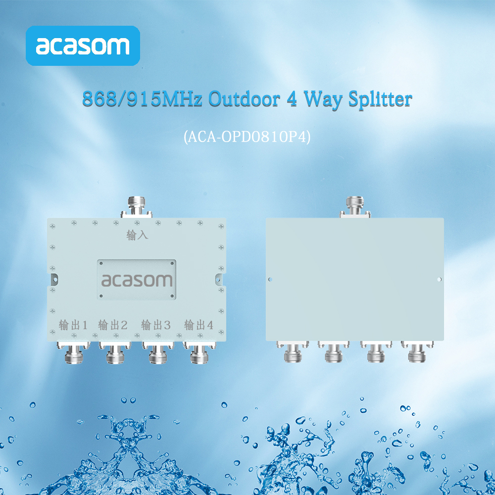 Outdoor 868MHz 915MHz Helium Miner Splitter Power Divider 4 Way N Type