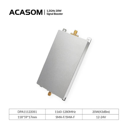 1.2G (1160-1280MHz) 10W Signal Booster for Network Communication– 18dB Gain