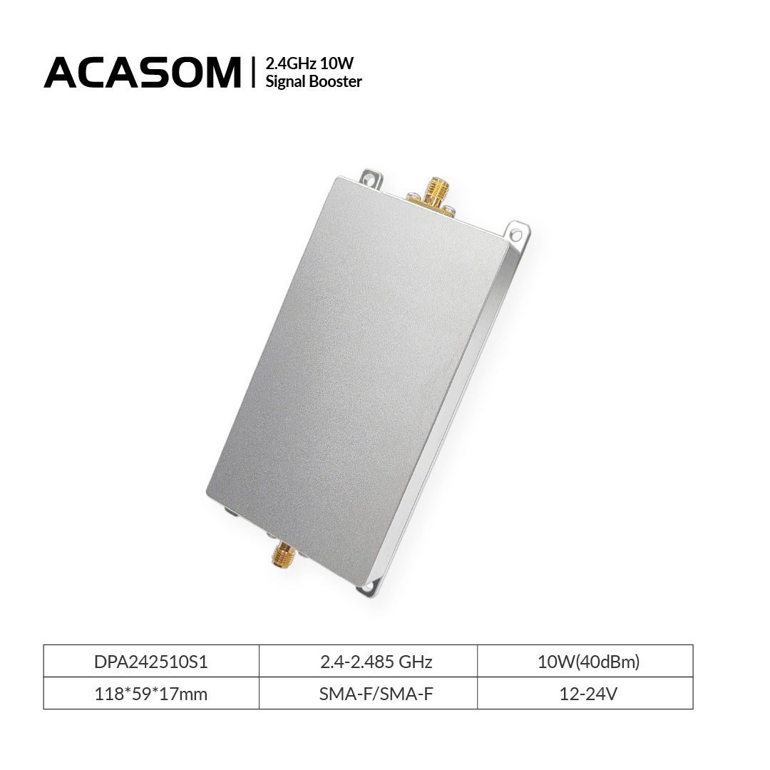 2.4G (2.4-2.485GHz) 10W Signal Booster for  Audio&video – 18dB Gain