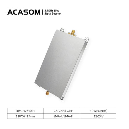 2.4G (2.4-2.485GHz) 10W Signal Booster for  Audio&video – 18dB Gain