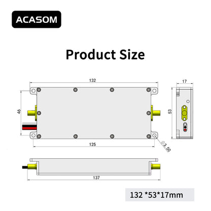 2000-3000MHz 40W GaN Broadband Power Amplifier for Broadcast Devices&Radar & Satellite Communications – 46dBm Output