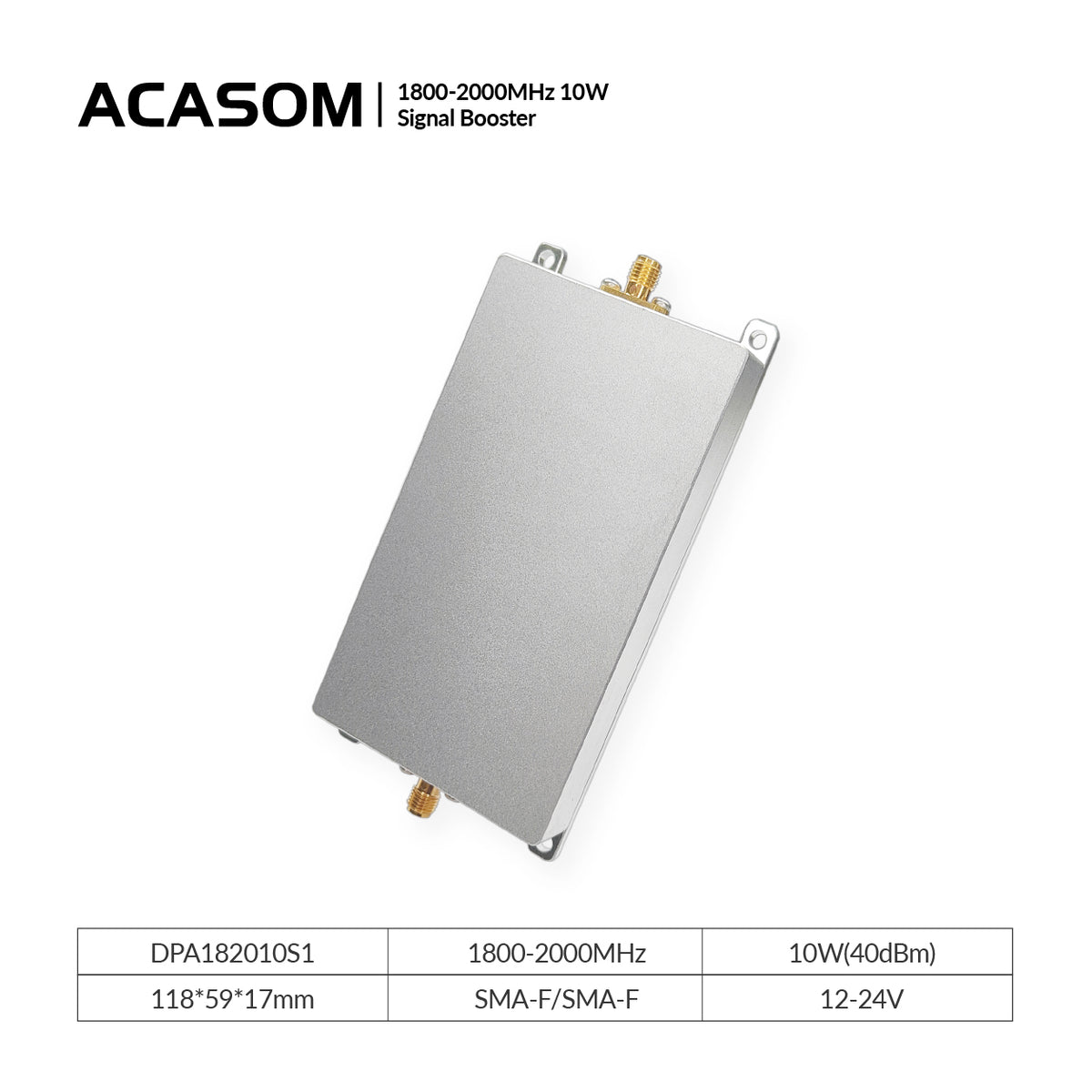 1800-2000MHz 10W Signal Booster for Fixed Wireless Access & Telemetry– 18dB Gain