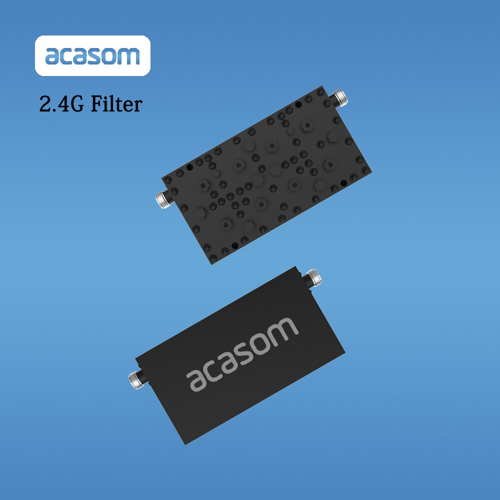2.4GHz Indoor Bandpass 20MHz channel9 2442MHz to 2462MHz Filter Cavity Filter WIFI Network Filter 2.4 GHz Ultra High Q 8-Pole