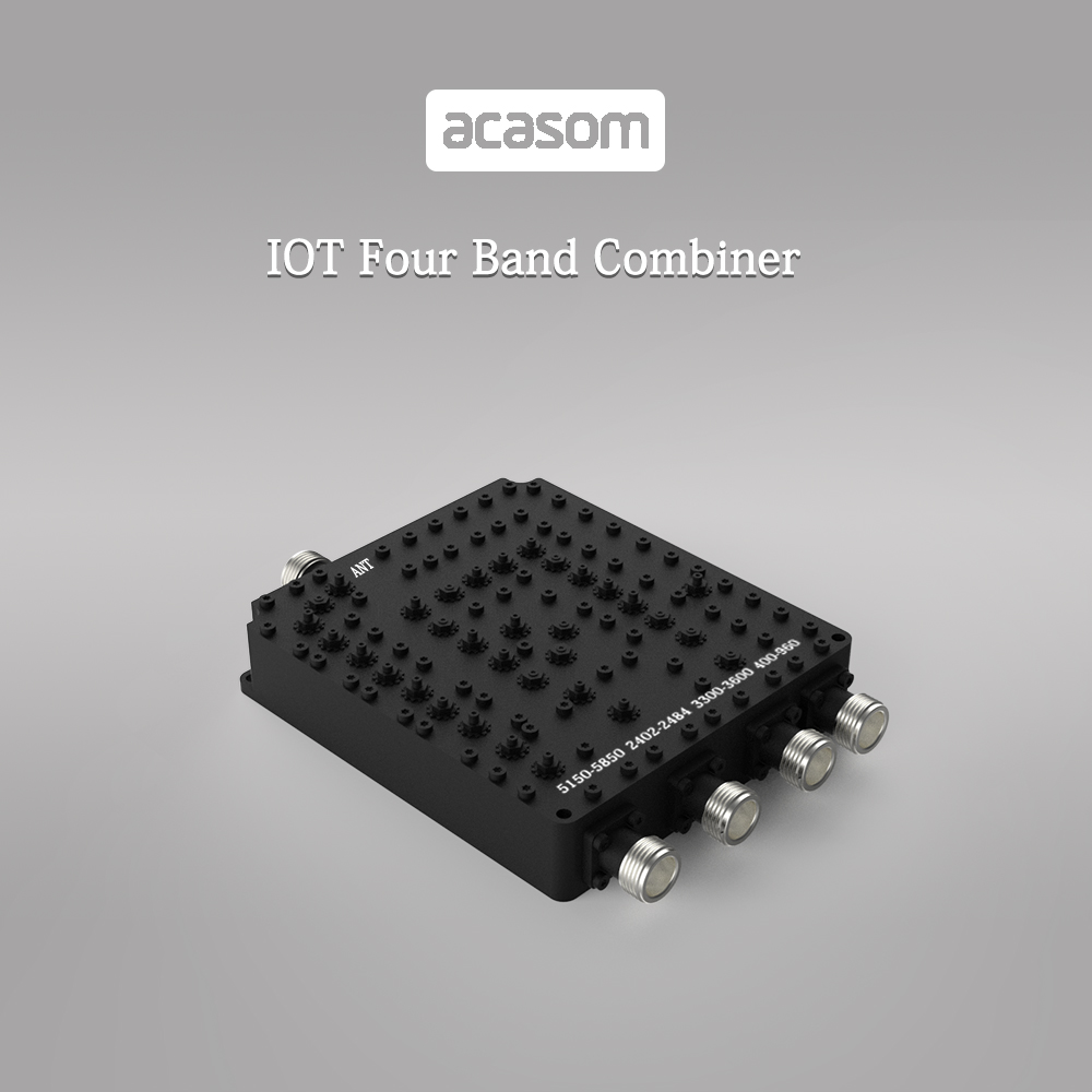 400MHz/2.4GHz/3.5GHz/5.8GHz 4 Band Cavity Diplexer Combiner Multiplexer For WiFi IOT Wireless Communication