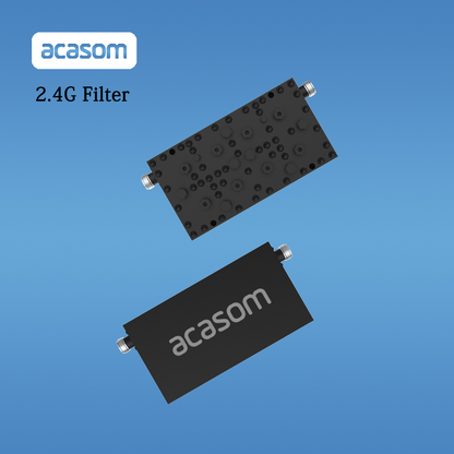 2.4GHz Indoor Bandpass 20MHz channel5 2422MHz to 2442MHz Cavity Filter WIFI Network Filter 2.4 GHz Ultra High Q 8-Pole