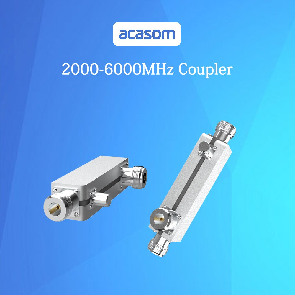 Wideband 7dB Directional Coupler From 2000MHz to 6000MHz Rated to 20 Watts N Connector Microstrip Line