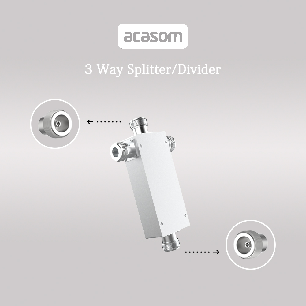 600MHz-6000MHz 3 Way Microstrip Line High Power Divider with DC Pass