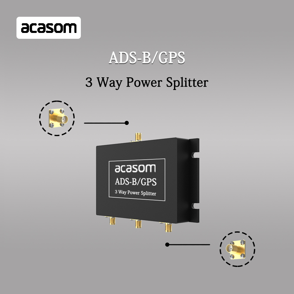 1090MHz 1575MHz 3 Way Splitter ADS-B / GPS 1x SMA-Stecker / 3x SMA-Buchse GPS/GLONASS/Galileo/BeiDou