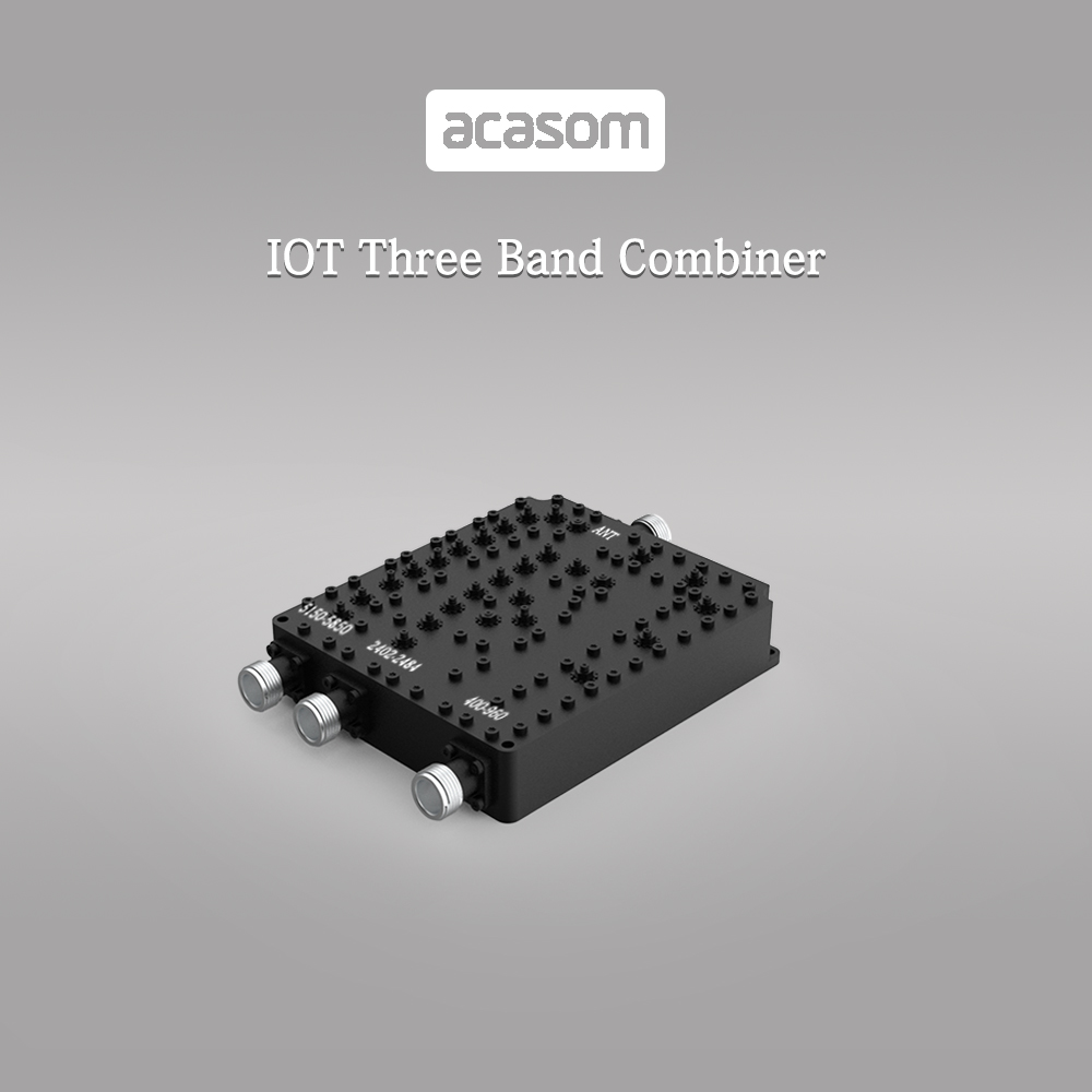 400MHz/2.4GHz/5.8GHz 3 Band Cavity Diplexer Combiner Multiplexer For WiFi IOT Wireless Communication