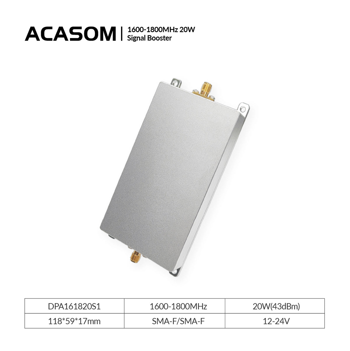 1600-1800MHz 10W Signal Booster for  Digital Video & Data Links– 18dB Gain