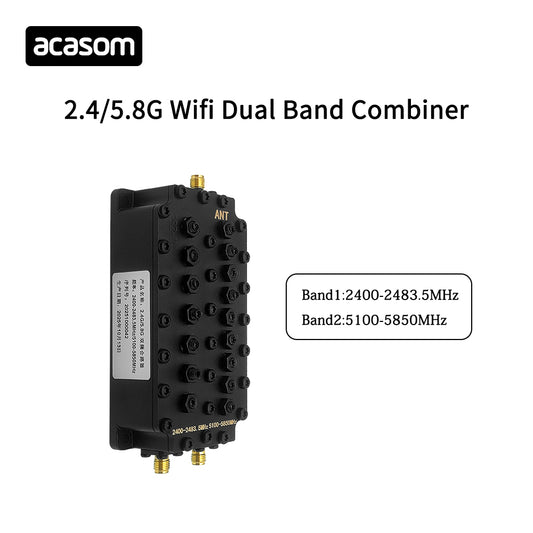 2.4/5.8GHz WIFI 2 Band Cavity Diplexer 2.4GHz 5.8GHz Dual Band Combiner/Multiplexer/Cavity Diplexer 2 way cavity duplexer