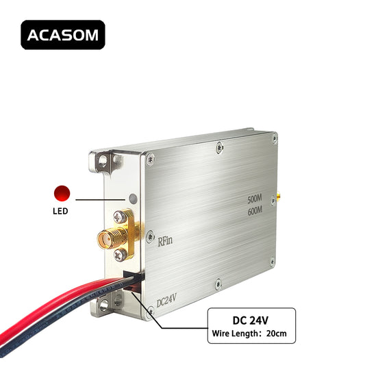 500-600MHz  40W 46dBm RF Power Amplifier Module – Rugged, Rack-Mountable for Fixed Wireless Backhaul & Point-to-Point Links