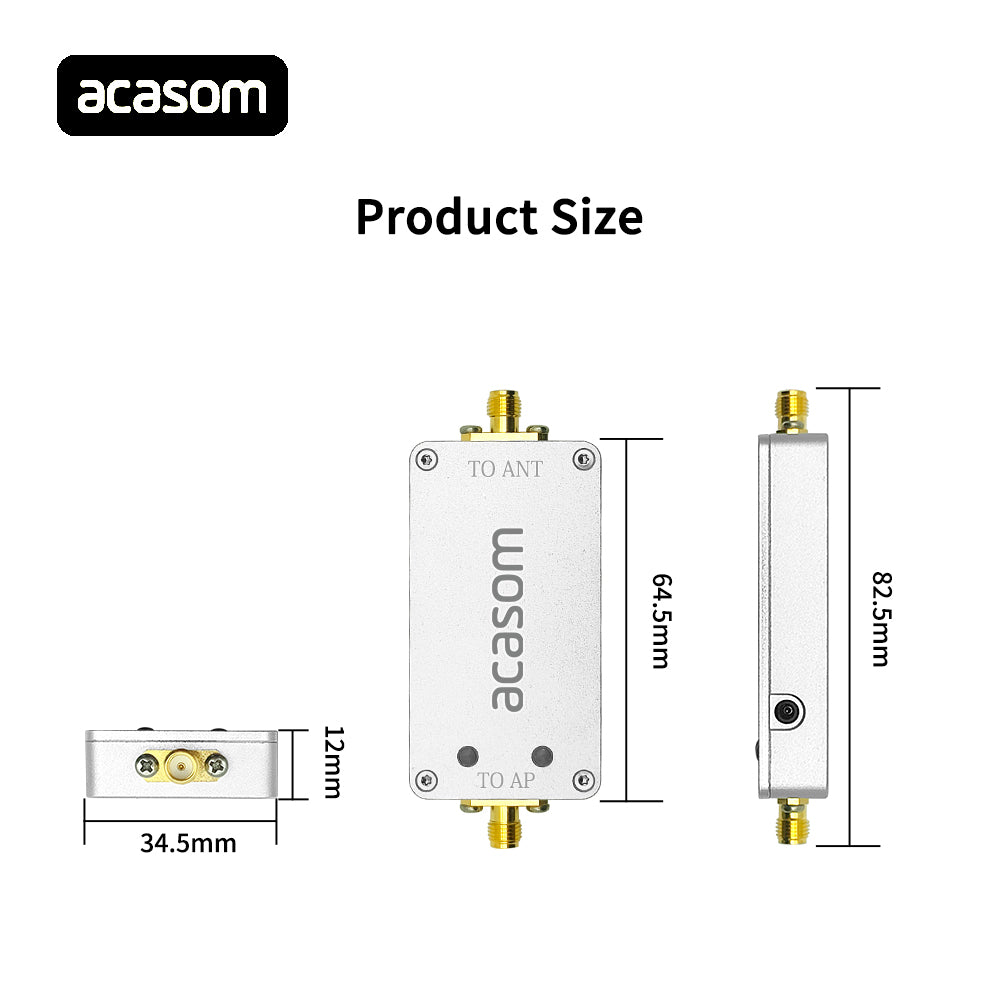 4W Bidirectional Signal Amplifier Module, 2400‑2500MHz 2.4GHz Band