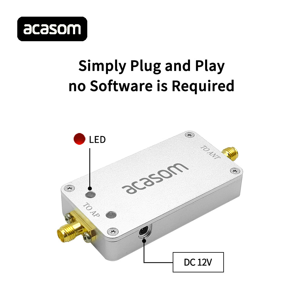 4W Bidirectional Signal Amplifier Module, 2400‑2500MHz 2.4GHz Band