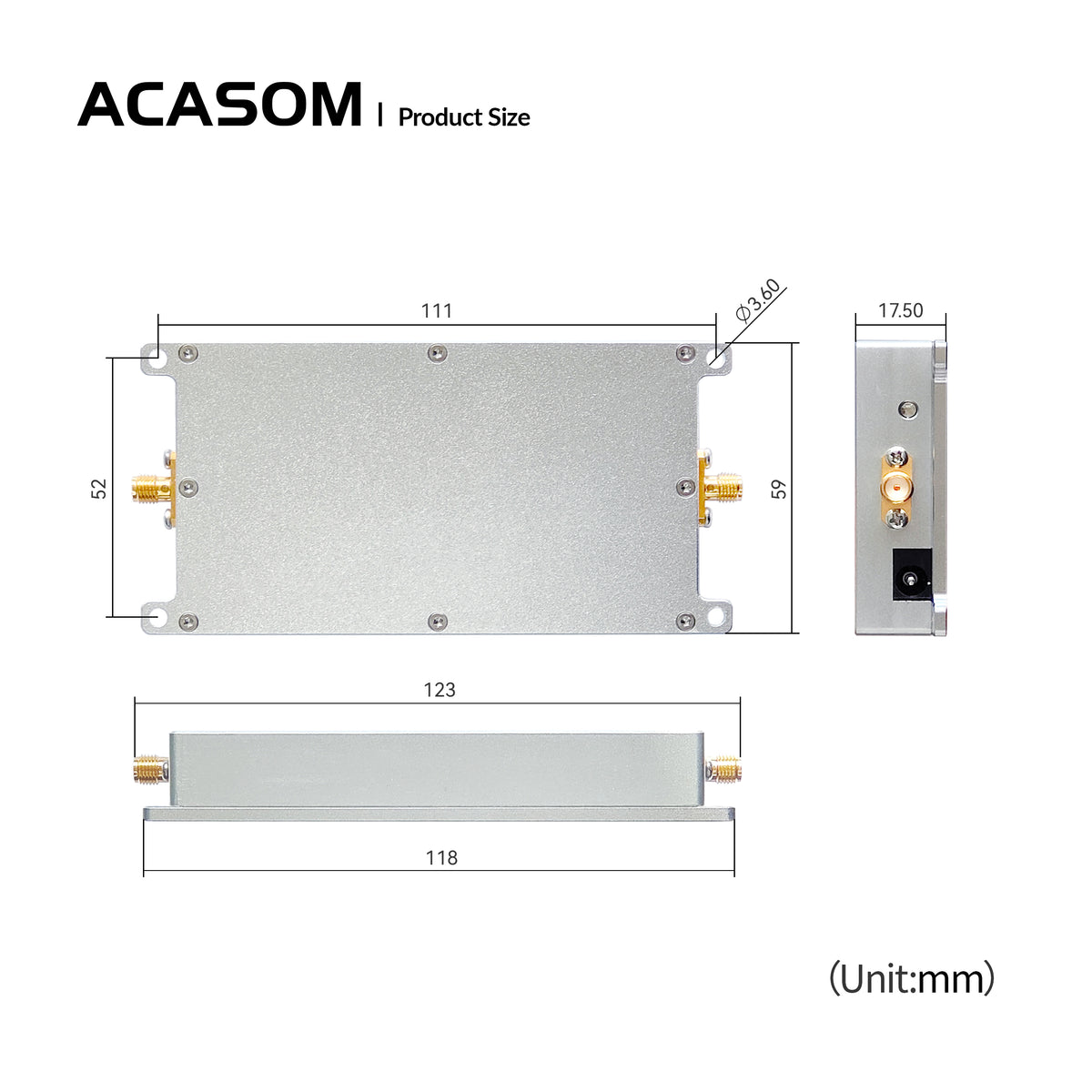 1.2G (1160-1280MHz) 10W Signal Booster for Network Communication– 18dB Gain
