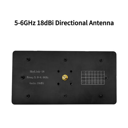 5000-6000MHz 18dBi Horizontal polarization Directional Panel Antenna