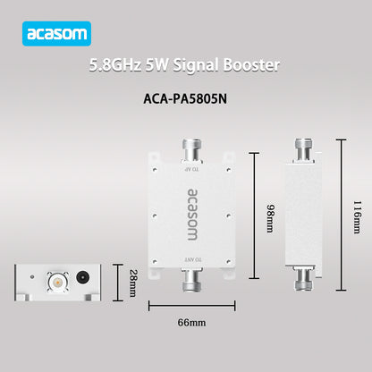 5W Bidirectional 5.8GHz Signal Amplifier Module, N-Type Connectors