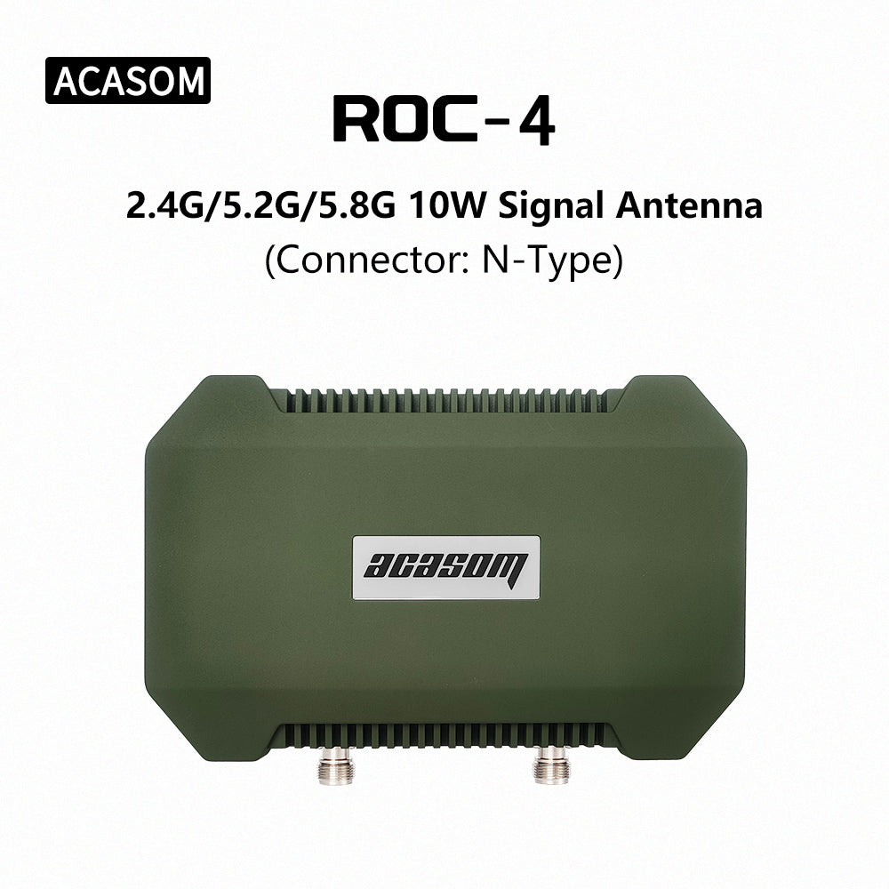 ROC-4 10W 2,4/5,2/5,8 GHz Dualband Drohnen N-Typ Signalverstärker 8000mAh Antennenferne