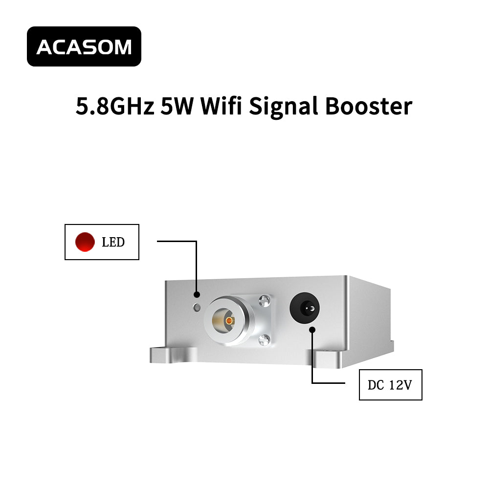 5.8GHz  5W Bidirectional Signal Amplifier Module, N-Type Connectors