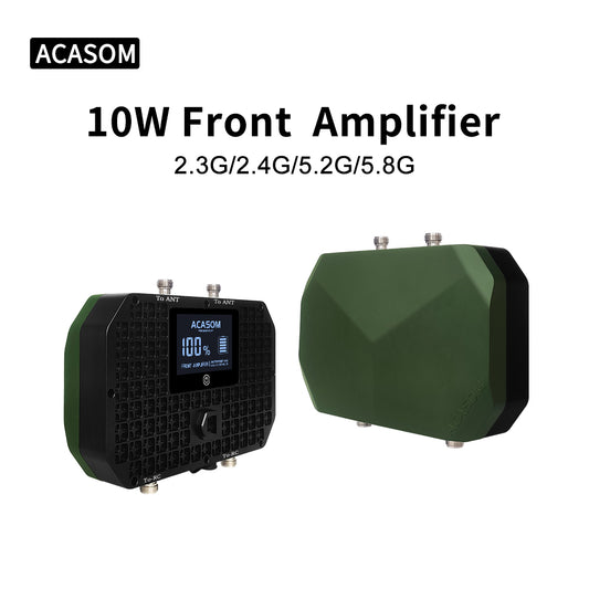 10W Quad-Band Outdoor Wireless Repeater | 2.3/2.4/5.2/5.8GHz Waterproof Signal Booster with Built-in 6000mAh Battery | IP68 Rugged for Long-Range WiFi, IoT & HD Video Backhaul