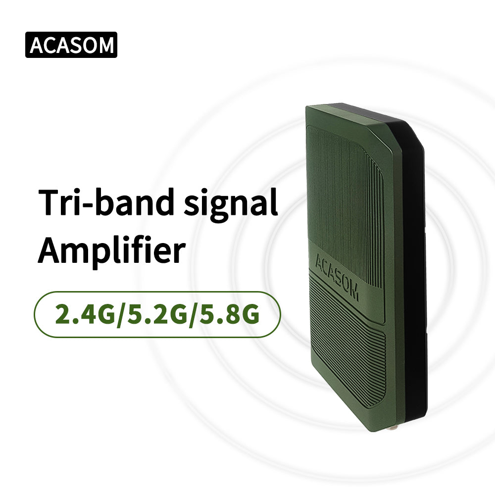 2.4/5.2/5.8GHz Triband 20W Outdoor Wireless Signal Booster for WiFi, IoT & Long-Range Communication ROC-6
