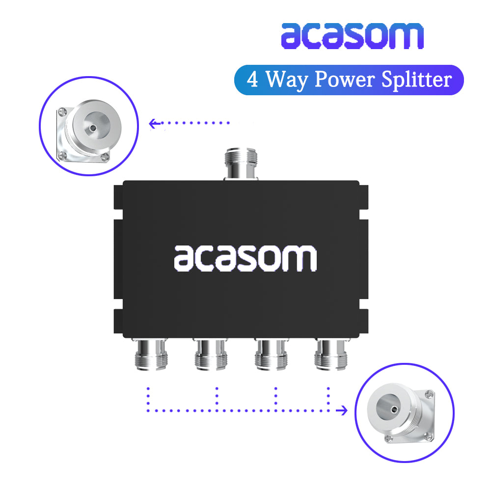 2 Way/3 Way/4 Way 800MHz-1000MHz N Type Helium High Power Splitter