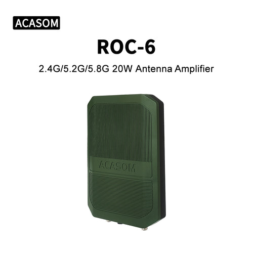 2.4/5.2/5.8GHz Triband 20W Outdoor Wireless Signal Booster for WiFi, IoT & Long-Range Communication ROC-6